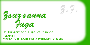zsuzsanna fuga business card